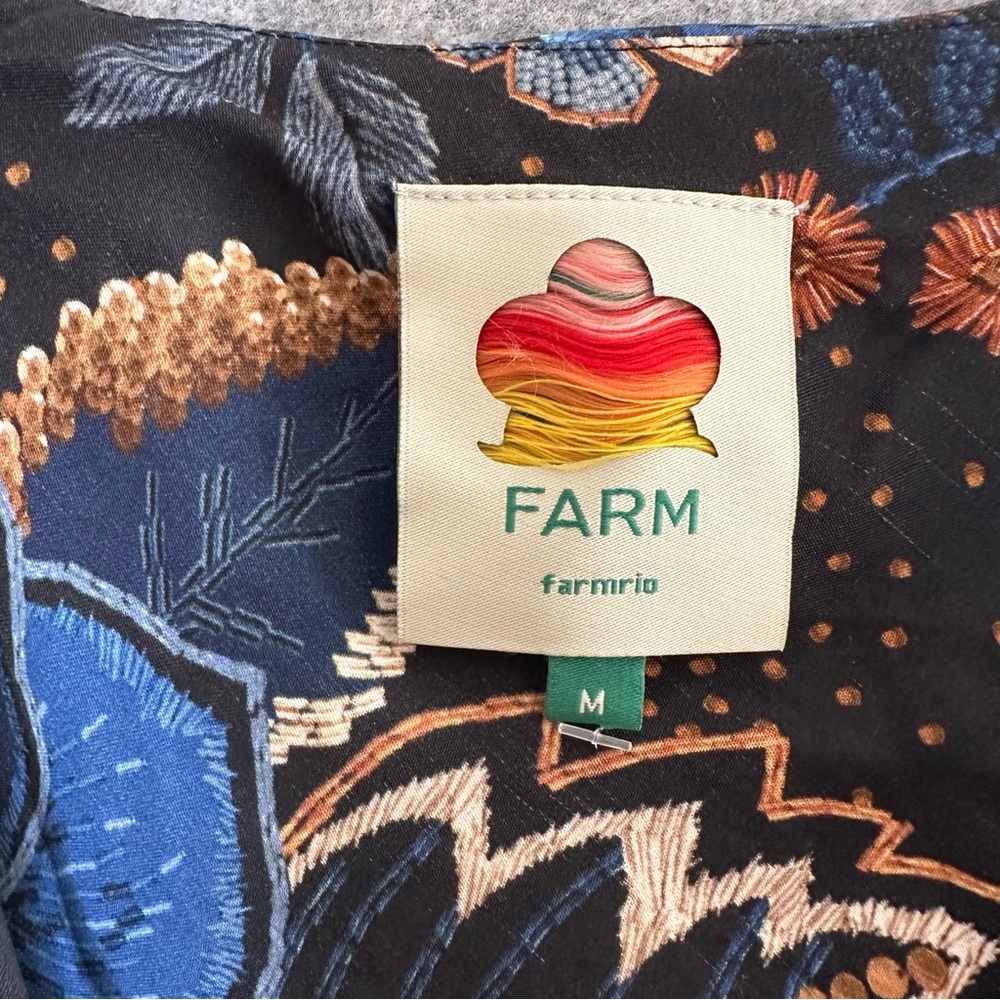 FARM Rio Snakes Bouquet Maxi Slip Dress. Sz: M - Picture 9 of 12